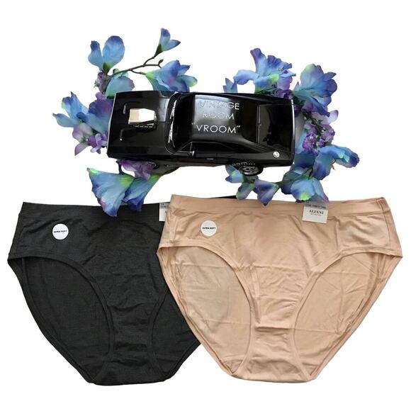Alfani Intimates NWT Ultra Soft 2 Hipster Panties Bundle Women 1X - Picture 1 of 12